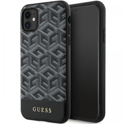 Guess PU G Cube MagSafe Compatible Case for iPhone 11 Black image 1