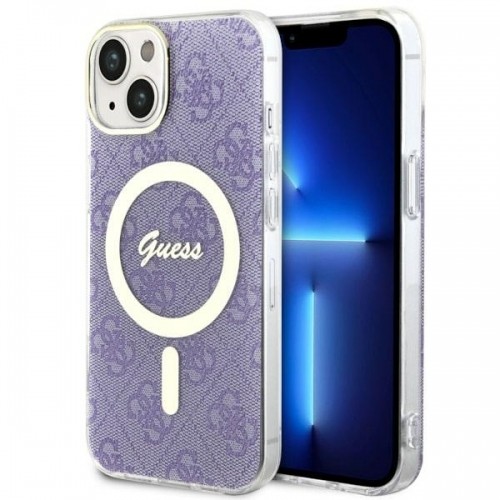 Guess GUHMP14MH4STU iPhone 14 Plus 6.7" purpurowy|purple hardcase 4G MagSafe image 1