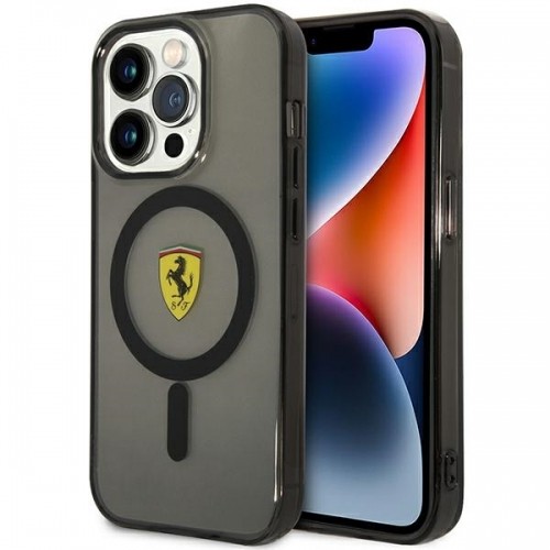 Ferrari FEHMP14LURKK iPhone 14 Pro 6,1" czarny|black hardcase Translucent Magsafe image 1