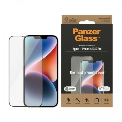 PanzerGlass Ultra-Wide Fit iPhone 14 | 13 Pro | 13 6,1" Privacy Screen Protection Antibacterial Easy Aligner Included P2783 image 1