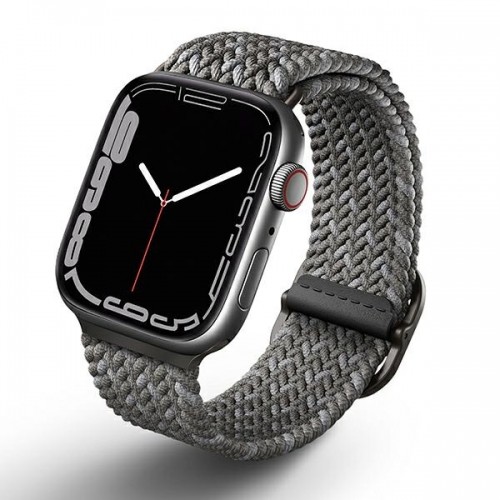 UNIQ pasek Aspen Apple Watch 44|42|45|49 mm Series 4|5|6|7|8|SE|SE2|Ultra Braided DE szary|pebble grey image 1