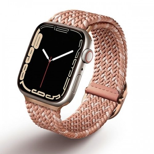 UNIQ pasek Aspen Apple Watch 40|38|41mm Series 4|5|6|7|8|SE|SE2 Braided DE różowy|citrus pink image 1