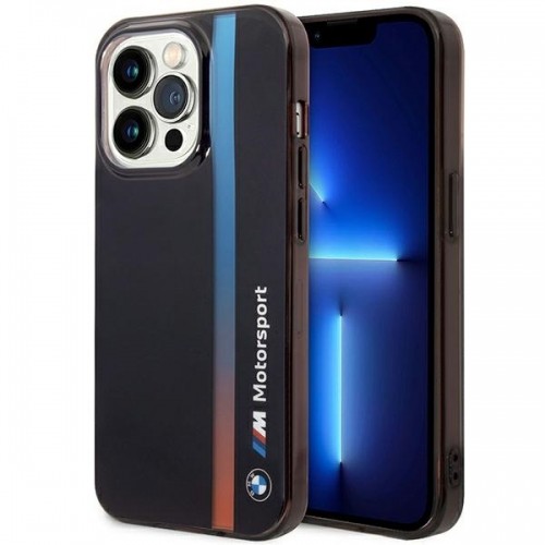 Etui BMW BMHCP14L22HVGV iPhone 14 Pro 6.1" czarny|black IML Tricolor Stripe image 1