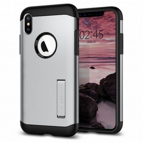 Spigen Slim Armor iPhone Xs Max satin silver 065CS25159 image 1