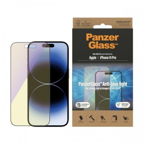 PanzerGlass Ultra-Wide Fit iPhone 14 Pro 6,1" Screen Protection Antibacterial Easy Aligner Included Anti-blue light 2792 image 1