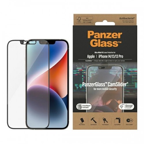 PanzerGlass Ultra-Wide Fit iPhone 14 | 13 | 13 Pro 6.1" Screen Protection CamSlider Antibacterial Easy Aligner Included 2795 image 1