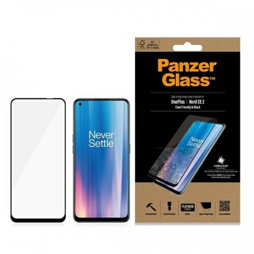 PanzerGlass E2E Super+ OnePlus Nord CE 2 Case Friendly czarny|black image 1