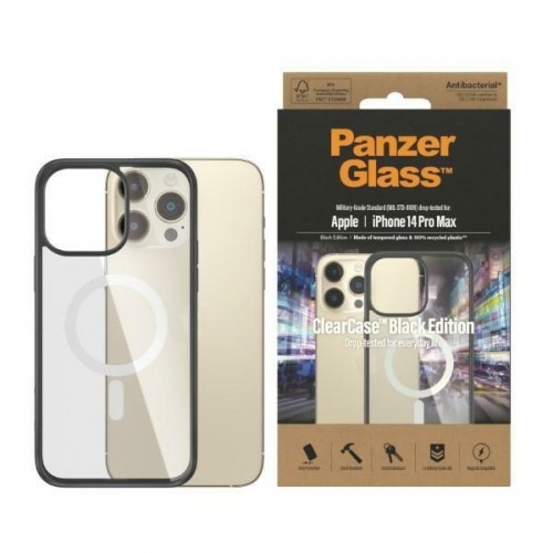 PanzerGlass ClearCase MagSafe iPhone 14 Pro Max 6,7" Antibacterial czarny|black 0416 image 1