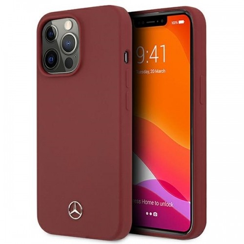 Mercedes MEHCP13XSILRE iPhone 13 Pro Max 6,7" czerwony|red hardcase Silicone Line image 1