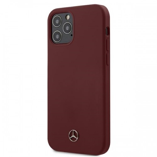 Mercedes MEHCP12MSILRE iPhone 12|12 Pro 6,1" czerwony|red hardcase Silicone Line image 1