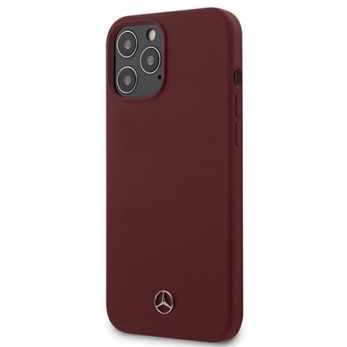 Mercedes MEHCP12LSILRE iPhone 12 Pro Max 6,7" czerwony|red hardcase Silicone Line image 1