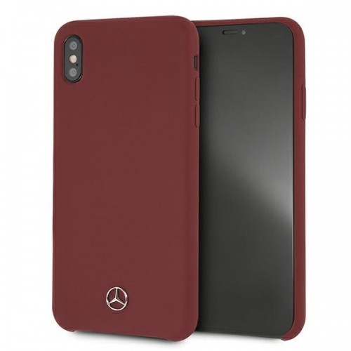 Mercedes MEHCI65SILRE iPhone Xs Max czerwony|red hardcase Silicone Line image 1