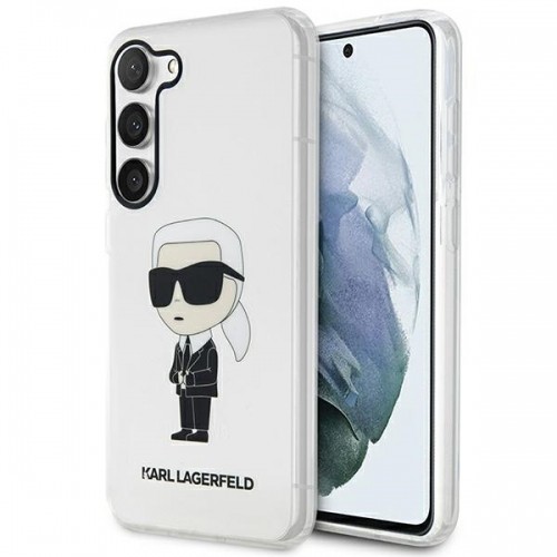 Karl Lagerfeld KLHCS23SHNIKTCT S23 S911 transparent hardcase Ikonik Karl Lagerfeld image 1