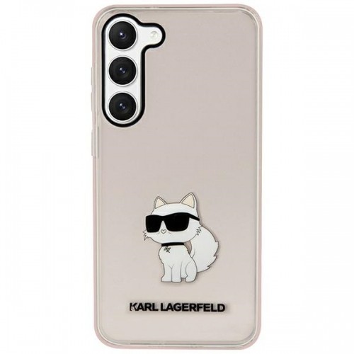 Karl Lagerfeld KLHCS23SHNCHTCP S23 S911 różowy|pink hardcase Ikonik Choupette image 1