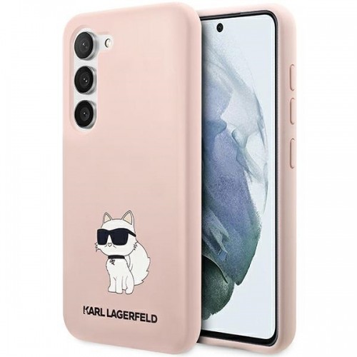 Karl Lagerfeld KLHCS23MSNCHBCP S23+ S916 hardcase różowy|pink Silicone Choupette image 1