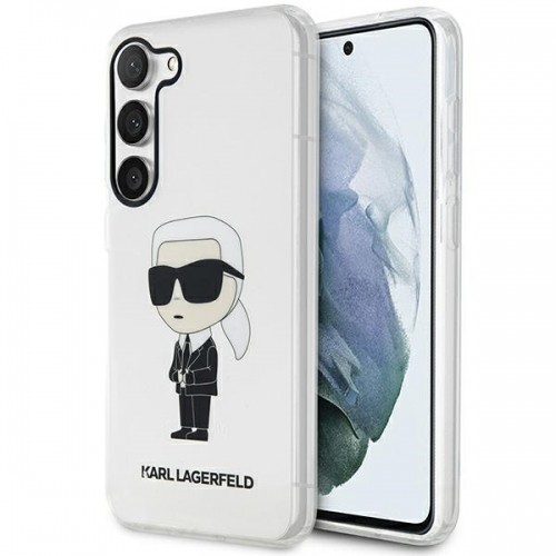 Karl Lagerfeld KLHCS23MHNIKTCT S23+ S916 transparent hardcase Ikonik Karl Lagerfeld image 1