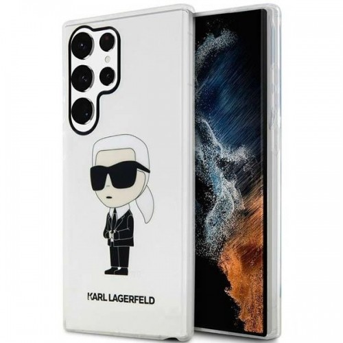 Karl Lagerfeld KLHCS23LHNIKTCT S23 Ultra S918 transparent hardcase Ikonik Karl Lagerfeld image 1