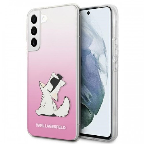 Karl Lagerfeld KLHCS22MCFNRCPI S22+ S906 hardcase różowy|pink Choupette Eat image 1