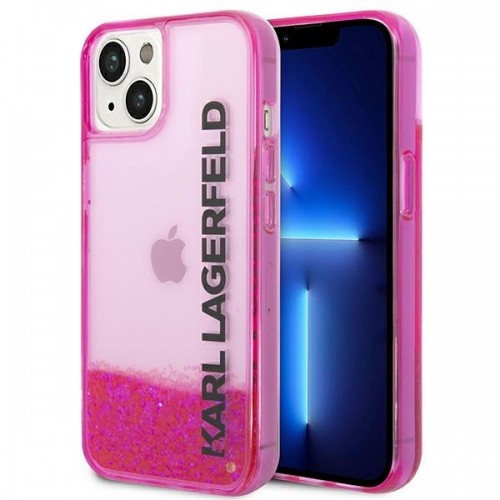 Karl Lagerfeld KLHCP14MLCKVF iPhone 14 Plus 6,7" różowy|pink hardcase Liquid Glitter Elong image 1