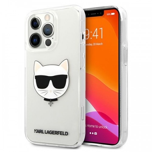 Karl Lagerfeld KLHCP13XCTR iPhone 13 Pro Max 6,7" hardcase transparent Choupette Head image 1