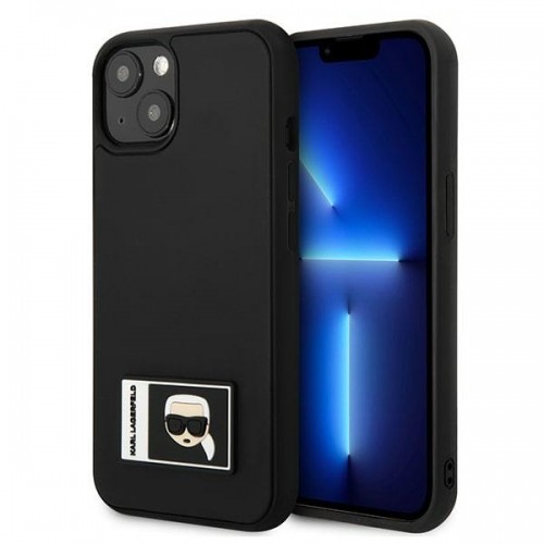 Karl Lagerfeld KLHCP13S3DKPK iPhone 13 mini 5,4" czarny|black hardcase Ikonik Patch image 1
