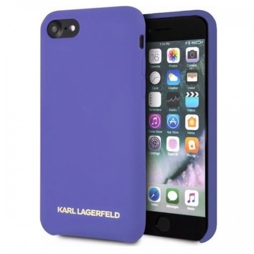Karl Lagerfeld KLHCI8SLVOG iPhone 7|8 SE 2020 | SE 2022 hardcase fioletowy|purple Silicone image 1