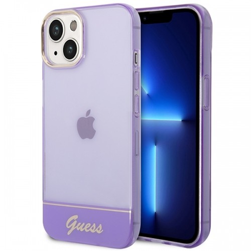 Guess GUHCP14MHGCOU iPhone 14 Plus 6,7" fioletowy|purple hardcase Translucent image 1