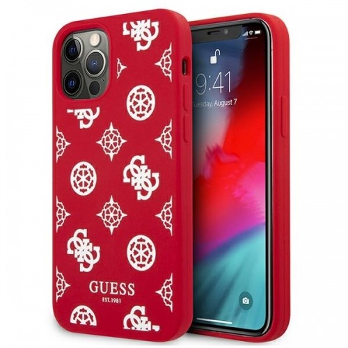 Guess GUHCP12LLSPEWRE iPhone 12 Pro Max 6,7" czerwony|red hard case Peony Collection image 1