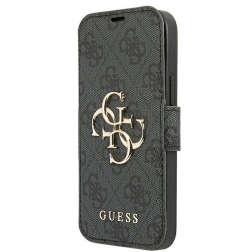 Guess GUBKP13X4GMGGR iPhone 13 Pro Max 6,7" szary|grey book 4G Big Metal Logo image 1