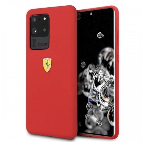 Ferrari Hardcase FESSIHCS69RE S20 Ultra G988 czerwony|red Silicone image 1