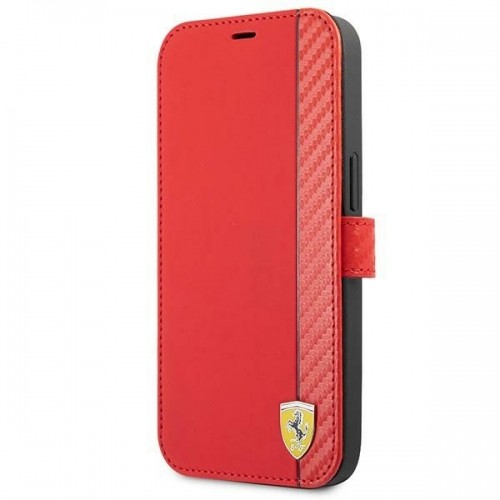 Ferrari FESAXFLBKP13SRE iPhone 13 mini 5,4" czerwony|red book On Track Carbon Stripe image 1