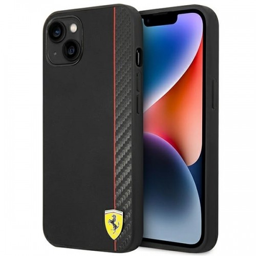 Ferrari FEHCP14SAXBK iPhone 14 6,1" czarny|black hardcase Carbon image 1