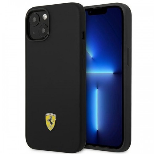 Ferrari FEHCP14MSIBBK iPhone 14 Plus 6,7" czarny|black hardcase Silicone Metal Logo image 1