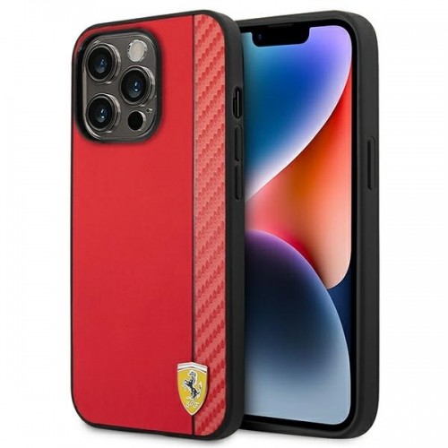 Ferrari FEHCP14LAXRE iPhone 14 Pro 6,1" czerwony|red hardcase Carbon image 1