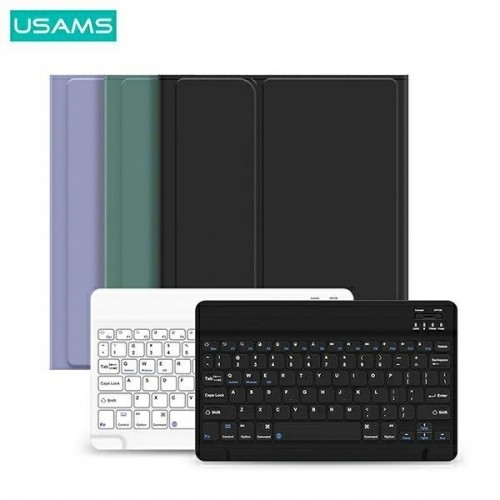 USAMS Etui Winro z klawiaturą iPad 9.7" zielone etui-biała klawiatura|green cover-white keyboard IPO97YRXX02 (US-BH642) image 1