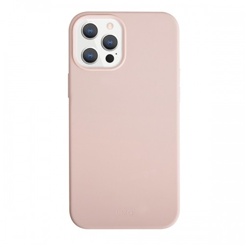 UNIQ etui Lino Hue iPhone 12 Pro Max 6,7" różowy|blush pink Antimicrobial image 1