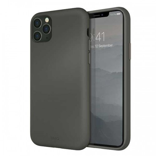 UNIQ etui Lino Hue iPhone 11 Pro Max szary|moss grey image 1
