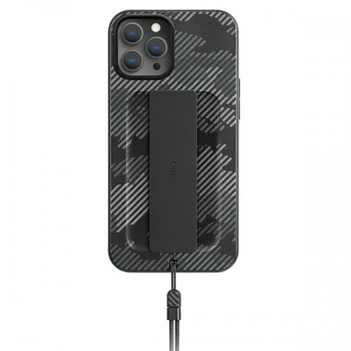 UNIQ etui Heldro iPhone 12|12 Pro 6,1" czarny moro|charcoal camo Antimicrobial image 1