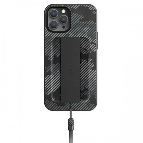 UNIQ etui Heldro iPhone 12 Pro Max 6,7" czarny moro|charcoal camo Antimicrobial image 1
