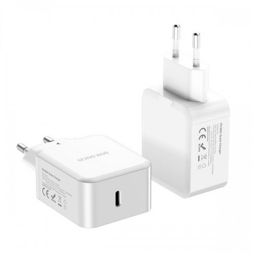 OEM Wall charger Dux Ducis C100 - Type C - PD 30W 3A white image 1