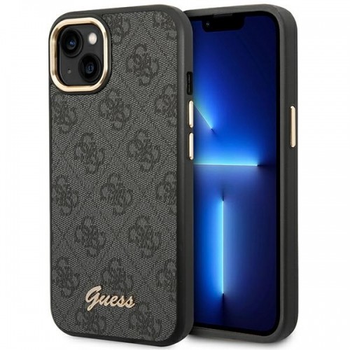 Guess PC|TPU 4G Metal Camera Outline Case for iPhone 14 Black image 1