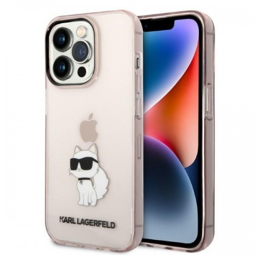 Karl Lagerfeld IML Choupette NFT Case for iPhone 14 Pro Max Pink image 1