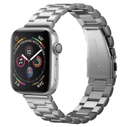 Spigen Modern Fit Band for Apple Watch  4 | 5 | 6 | 7 | SE 42 | 44 | 45 mm silver image 1
