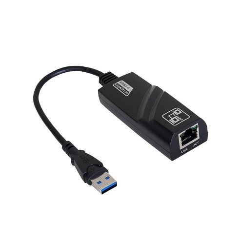 Akyga adapter with cable AK-AD-31 network card USB A (m) | RJ45 (f) 10|100|1000 ver. 3.0 15cm image 1