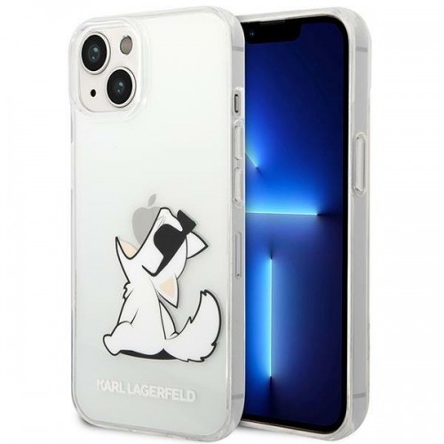Karl Lagerfeld PC|TPU Choupette Eat Case for iPhone 14 Plus Transparent image 1