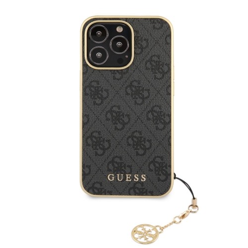 Guess 4G Charms Case for iPhone 13 Pro Max Grey image 1