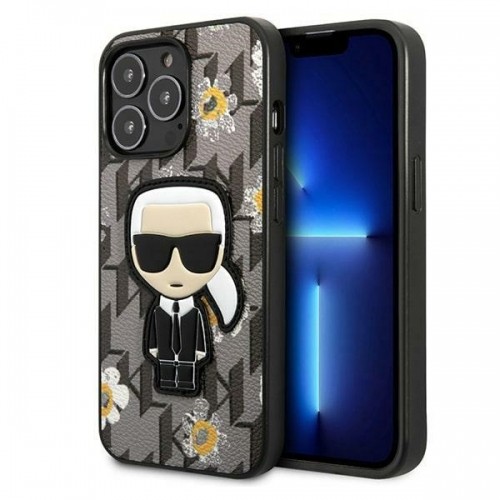 Karl Lagerfeld Ikonik Flower Case for iPhone 13 Pro Grey image 1