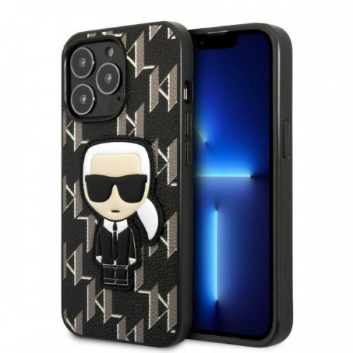 Karl Lagerfeld Monogram Ikonik Case for iPhone 13 Pro Black image 1