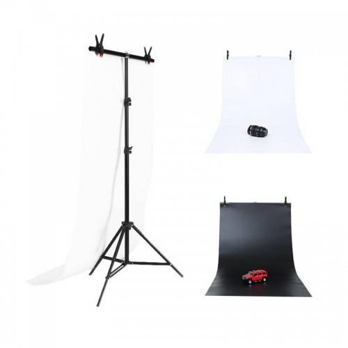 Puluz Photo studio background support 70x200cm + Backdrops 2 pcs DCA0976 image 1