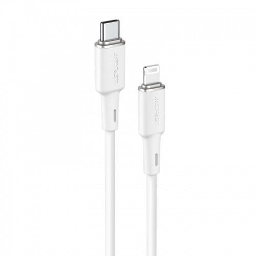 Acefast cable MFI USB Type C - Lightning 1.2m, 30W, 3A white (C2-01 white) image 1
